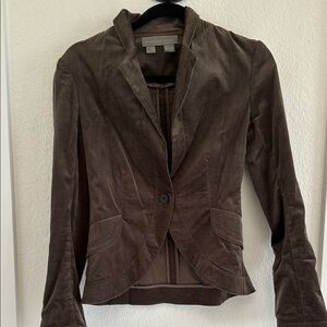 Brown Velvet Women's Blazer